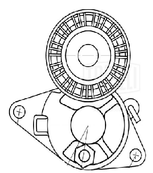 Belt Tensioner, V-ribbed belt (CM 5386)