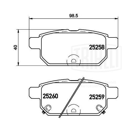 Brake Pad Set, disc brake (PF 4100)