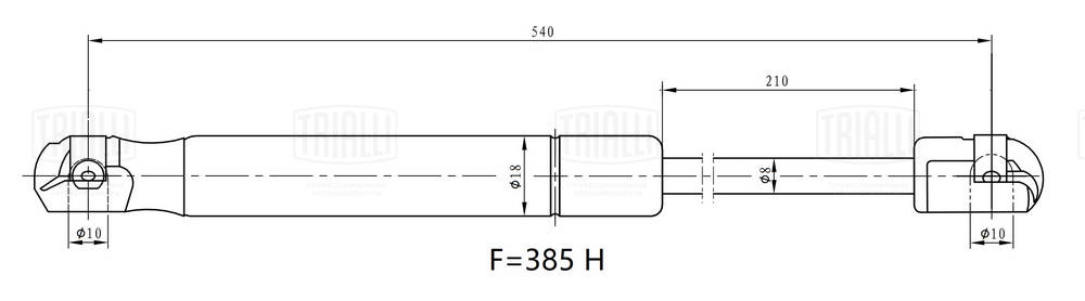 Gas Spring, boot/cargo area (GS 1401)