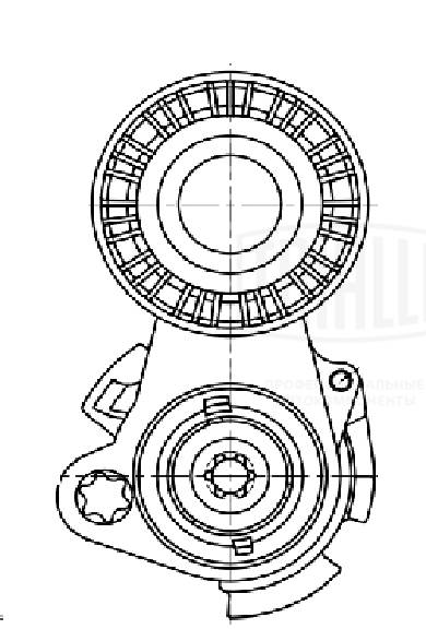 Belt Tensioner, V-ribbed belt (CM 5400)