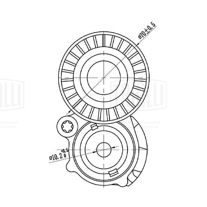 Belt Tensioner, V-ribbed belt