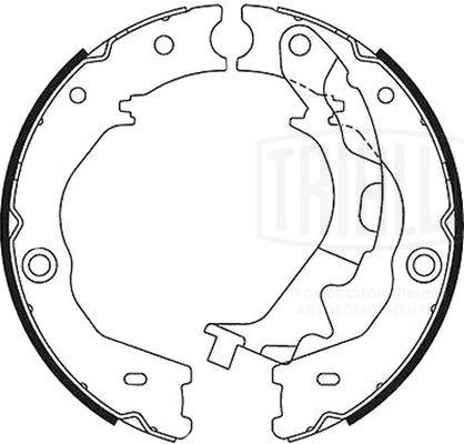 Brake Shoe Set, parking brake (GF 4633)