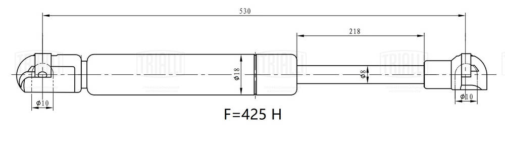 Gas Spring, boot/cargo area (GS 1406)