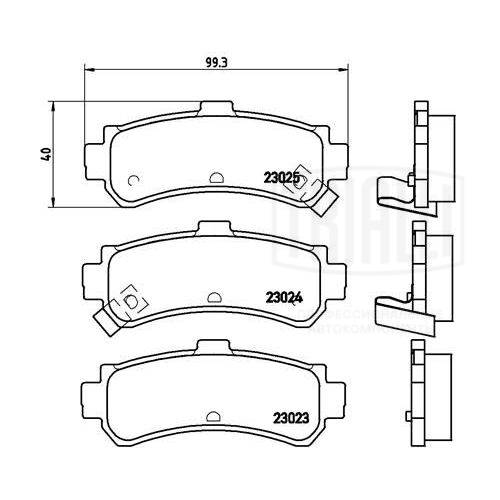 Brake Pad Set, disc brake