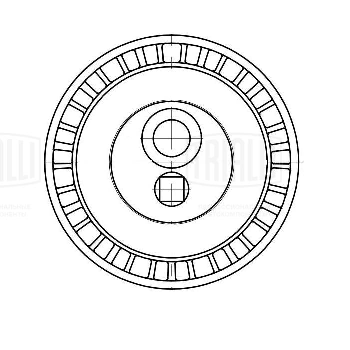 Deflection/Guide Pulley, V-ribbed belt