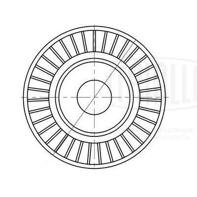 Deflection/Guide Pulley, V-ribbed belt