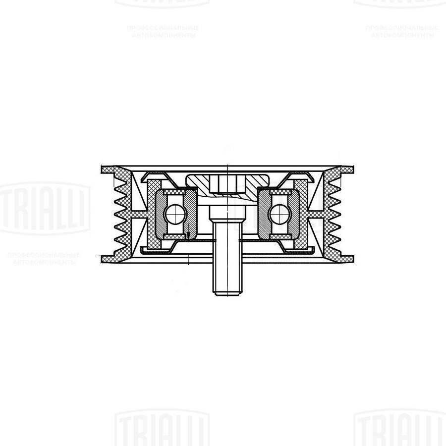 Deflection/Guide Pulley, V-ribbed belt
