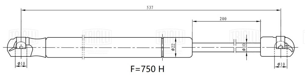 Gas Spring, boot/cargo area (GS 2025)