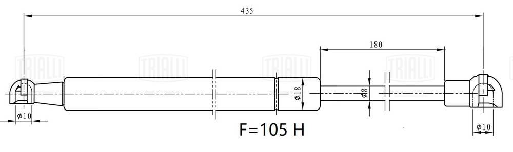 Gas Spring, boot/cargo area (GS 2018)