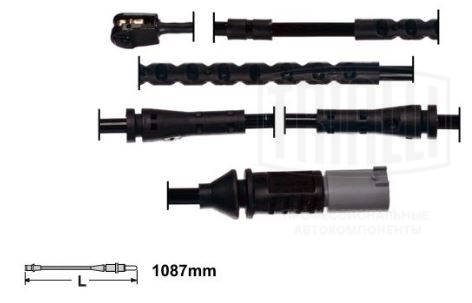 Warning Contact, brake pad wear