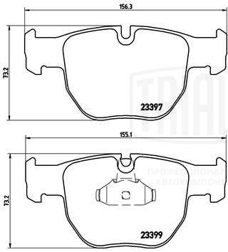 Brake Pad Set, disc brake (PF 4252)
