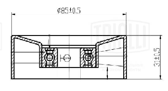 Belt Tensioner, V-ribbed belt (CM 5631)