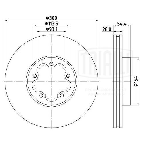 Brake Disc (DF 105105)