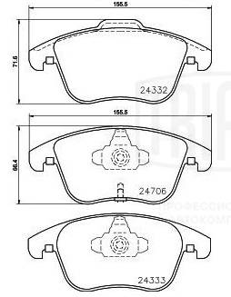 Brake Pad Set, disc brake