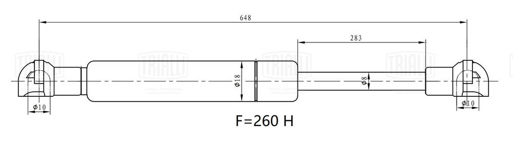 Gas Spring, boot/cargo area (GS 1411)
