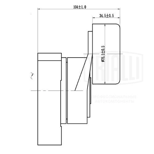 Deflection/Guide Pulley, V-ribbed belt