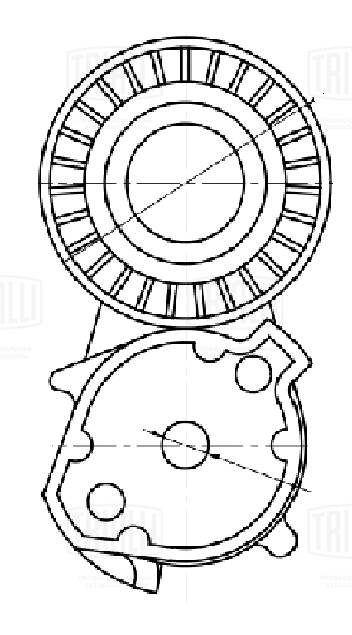 Belt Tensioner, V-ribbed belt (CM 5723)
