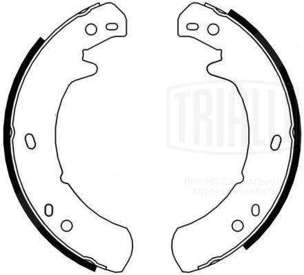 Brake Shoe Set, parking brake (GF 4605)