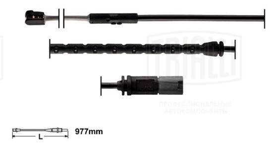 Warning Contact, brake pad wear