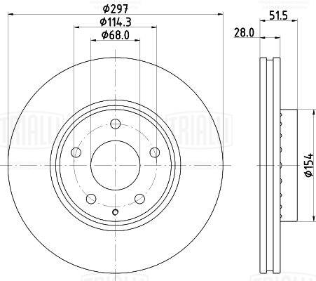 Brake Disc (DF 084512)