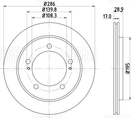 Brake Disc (DF 150014)