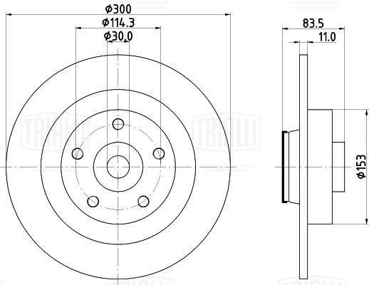 Brake Disc (DF 084411)