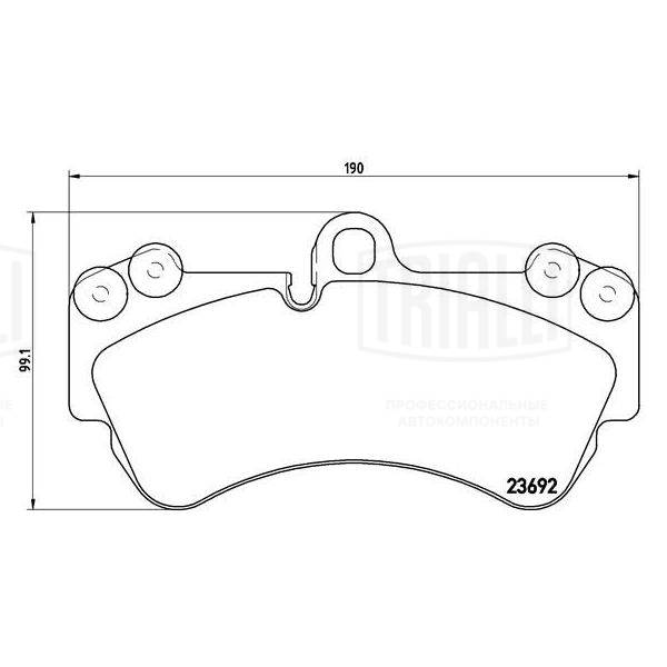 Brake Pad Set, disc brake (PF 4373)