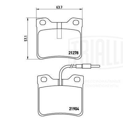 Brake Pad Set, disc brake (PF 4065)