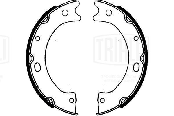 Brake Shoe Set, parking brake (GF 4436)