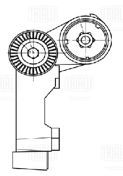 Belt Tensioner, V-ribbed belt (CM 5157)