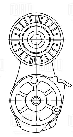 Belt Tensioner, V-ribbed belt (CM 5760)