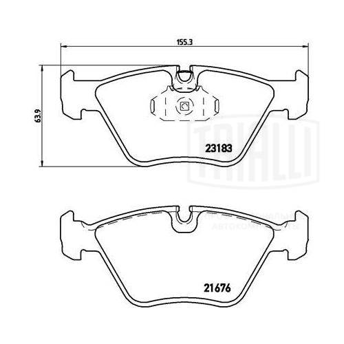 Brake Pad Set, disc brake (PF 4184)