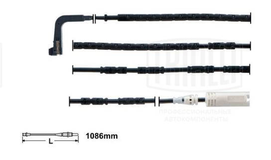 Warning Contact, brake pad wear