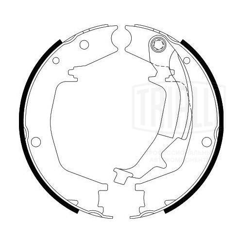 Brake Shoe Set, parking brake (GF 4643)