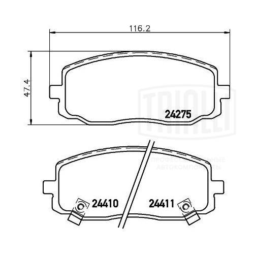 Brake Pad Set, disc brake
