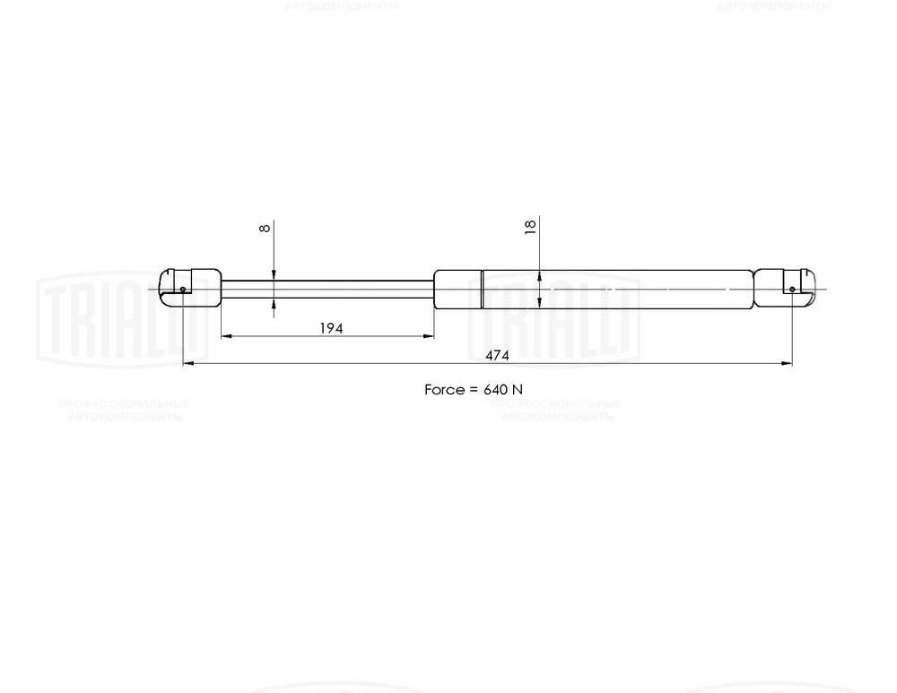 Gas Spring, boot/cargo area