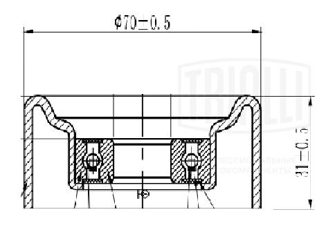 Belt Tensioner, V-ribbed belt (CM 5846)