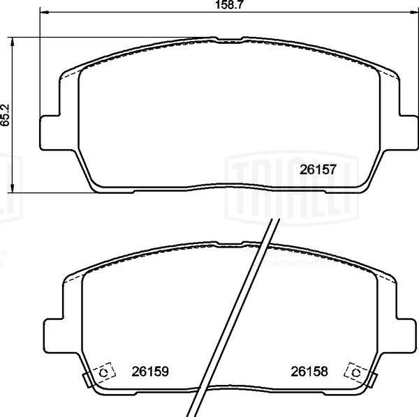 Brake Pad Set, disc brake (PF 0878)