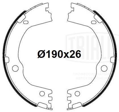 Brake Shoe Set, parking brake