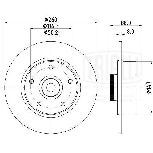 Brake Disc (DF 095113)