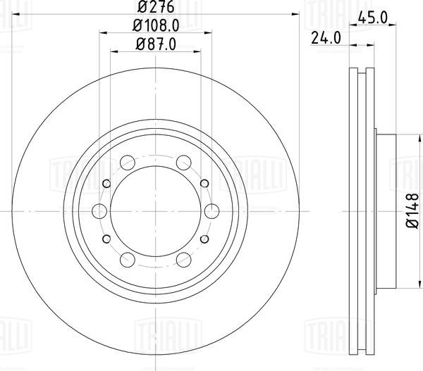 Brake Disc (DF 117404)