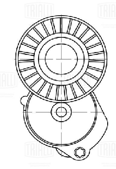 Belt Tensioner, V-ribbed belt (CM 5385)