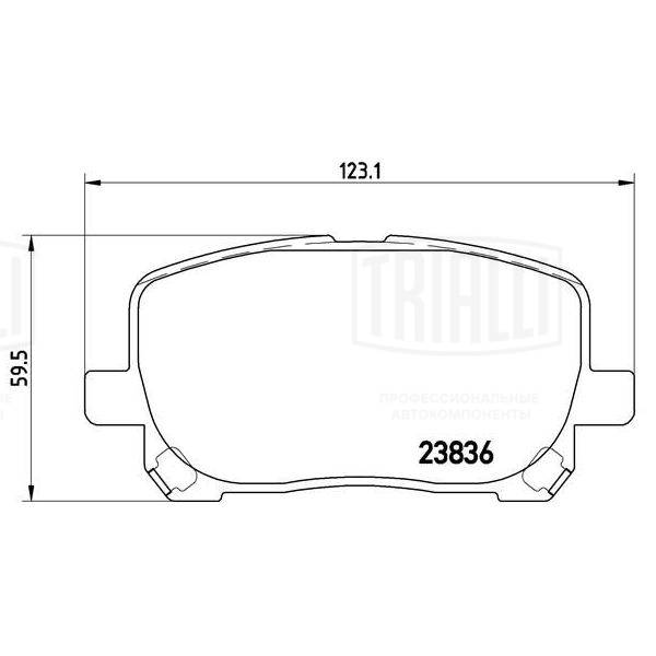 Brake Pad Set, disc brake (PF 4348)