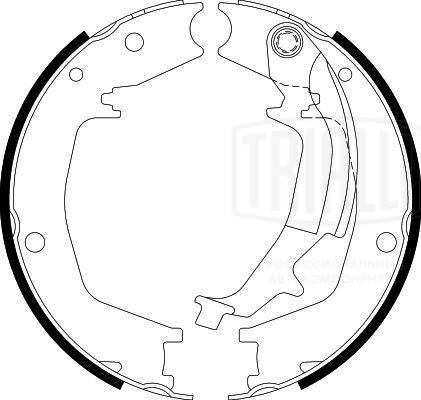 Brake Shoe Set, parking brake (GF 4404)