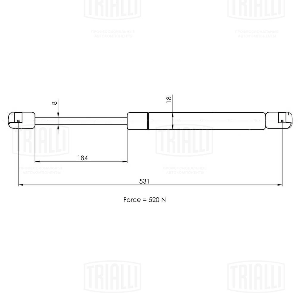 Gas Spring, boot/cargo area