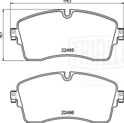 Brake Pad Set, disc brake (PF 4351)