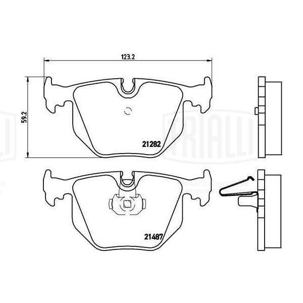 Brake Pad Set, disc brake (PF 4005)