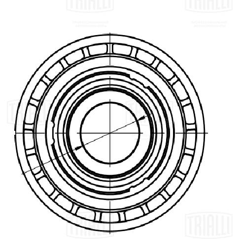 Deflection/Guide Pulley, V-ribbed belt (CM 5792)