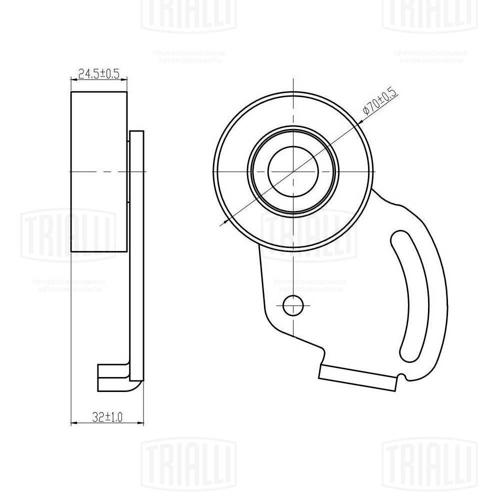 Belt Tensioner, V-ribbed belt (CM 5336)