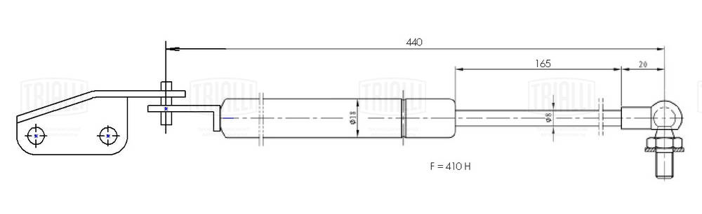 Gas Spring, boot/cargo area (GS 2402)
